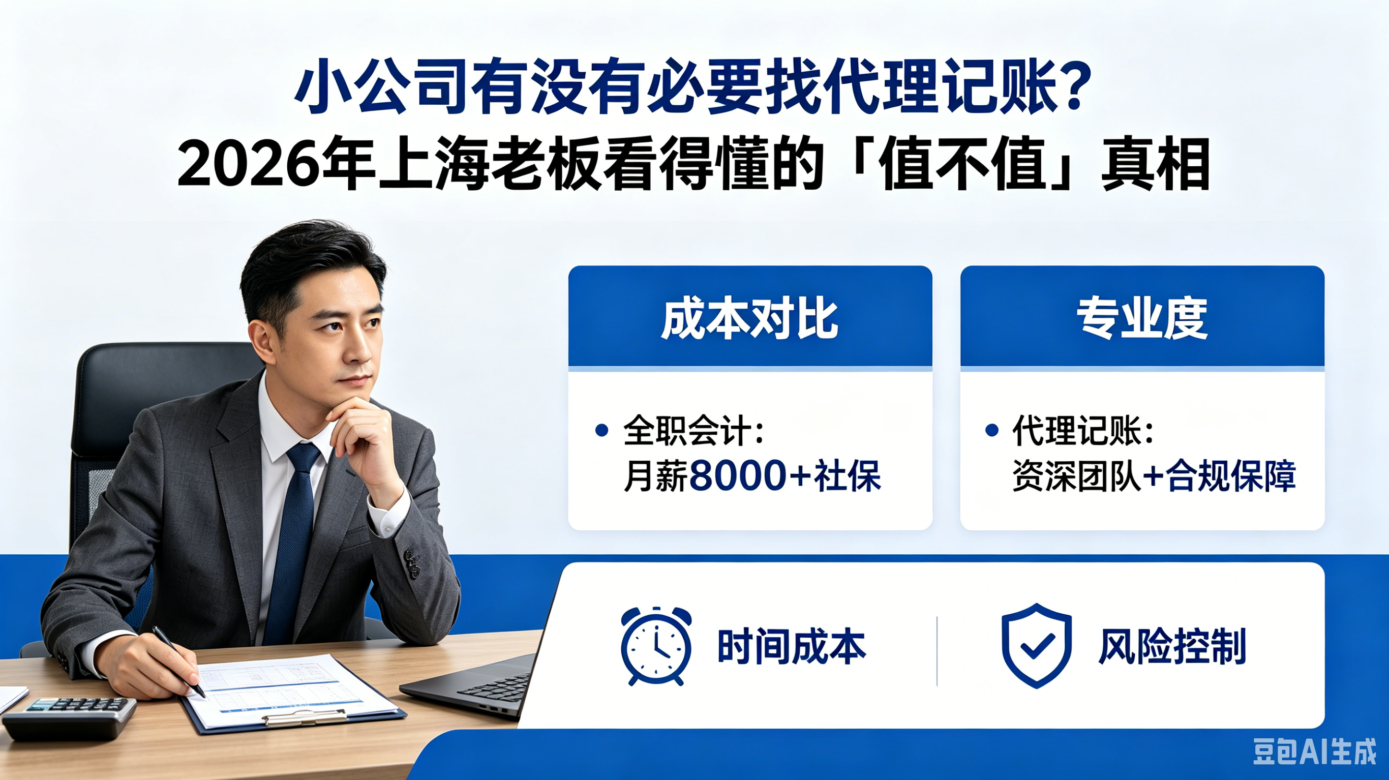 小公司有没有必要找代理记账？2026年上海老板看得懂的「值不值」真相